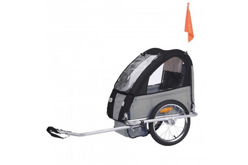 Trekker Transportvagn till Cykel 1 pers - Svart|Grå - Sport & fritid - Camping & vandring - Friluftsutrustning
