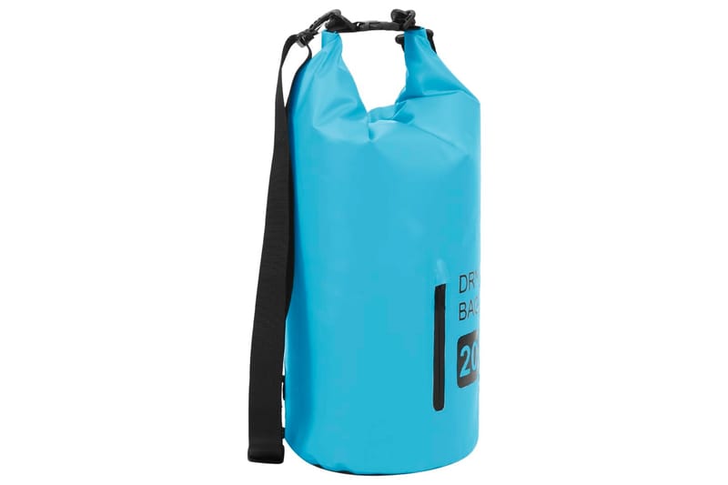 Vattentät packpåse med dragkedja blå 20 L PVC - Sport & fritid - Camping & vandring - Friluftskök & campingkök