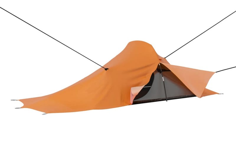 Campingtält 317x240x100 cm orange och grå