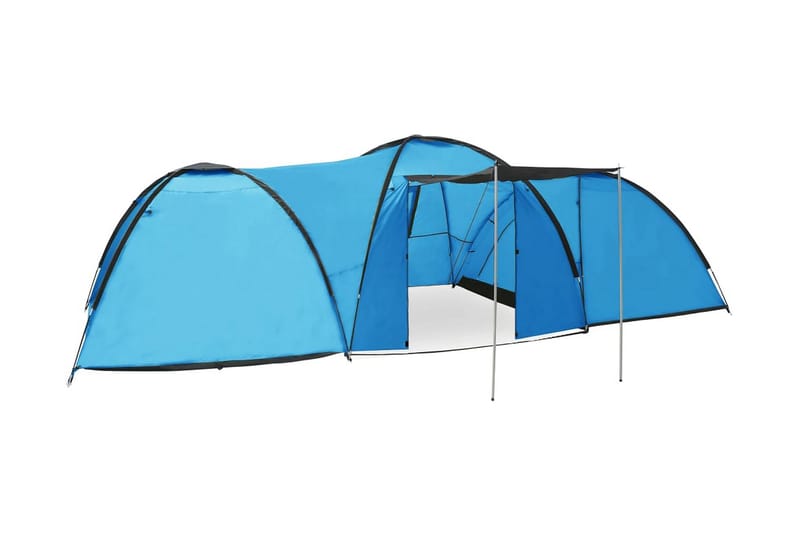 Kupoltält 650x240x190 cm 8 personer blå - Blå - Sport & fritid - Camping & vandring - Tält