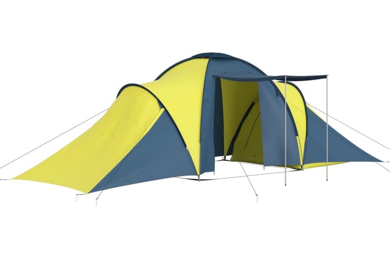 Tält för 6 personer blå och gul - Blå|Gul - Sport & fritid - Camping & vandring - Tält - Familjetält