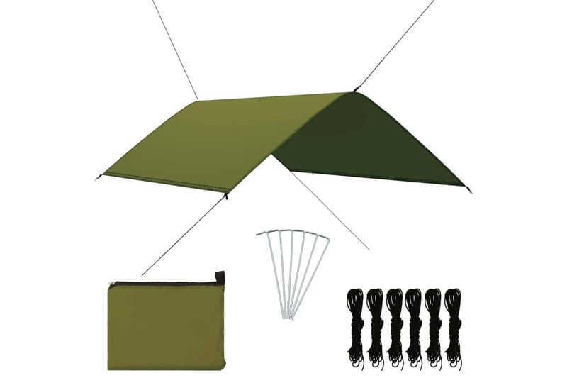 Tarp 3x2 m grön - Grön - Sport & fritid - Camping & vandring - Tält