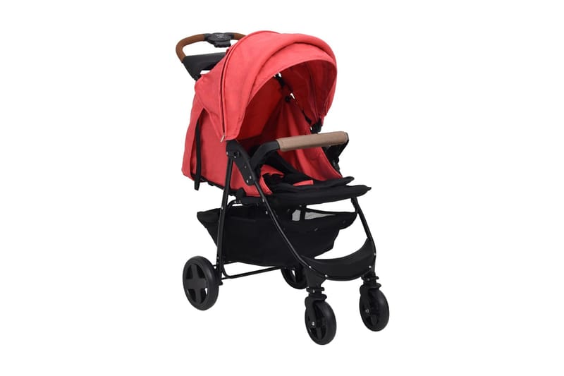 Barnvagn 3-i-1 röd stål - Röd - Sport & fritid - För barn - Barnvagn - Duovagn & Kombivagn