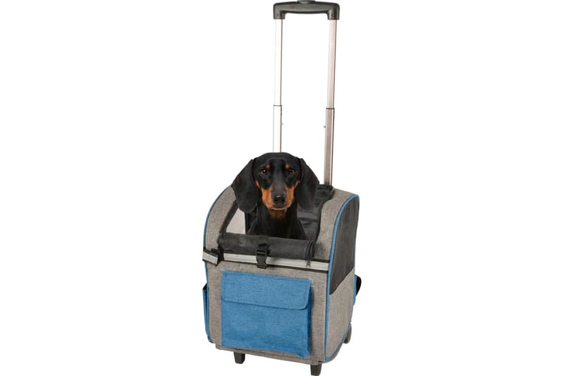 FLAMINGO 2-i-1 Transportvagn & ryggsäck för husdjur Kiara - Sport & fritid - För djuren - För hund - Hundbur & transportbur hund