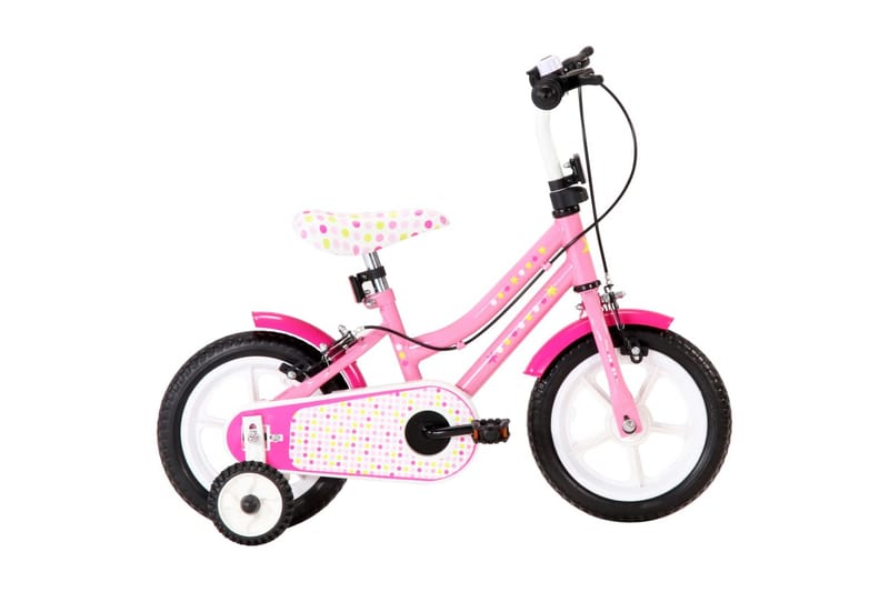 Barncykel 12 tum vit och rosa - Rosa - Sport & fritid - Friluftsliv - Cyklar - Barncykel & juniorcykel