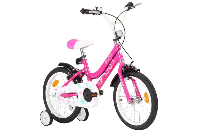 Barncykel 16 tum svart och rosa - Rosa - Sport & fritid - Lek & sport - Lekplats & lekplatsutrustning
