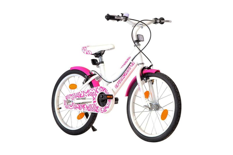Barncykel 18 tum rosa och vit - Rosa - Sport & fritid - Friluftsliv - Cyklar - Barncykel & juniorcykel
