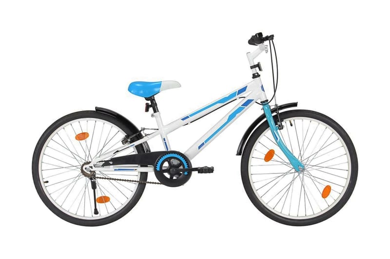 Barncykel 24 tum blå och vit - Blå - Sport & fritid - Friluftsliv - Cyklar - Barncykel & juniorcykel