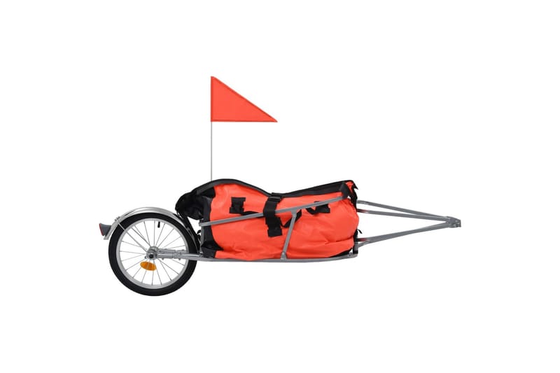 Cykelvagn för bagage med väska orange och svart - Orange - Sport & fritid - Friluftsliv - Cyklar - Cykeltillbehör