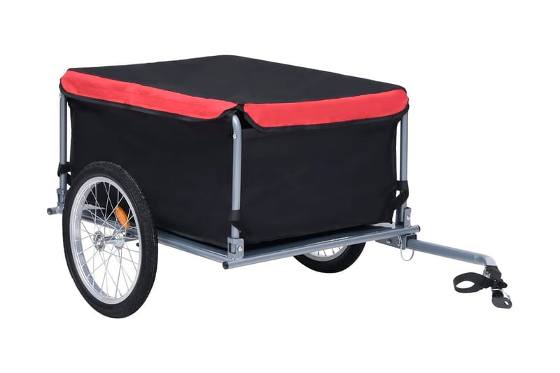 Cykelvagn svart och röd 65 kg - Röd - Sport & fritid - Friluftsliv - Cyklar - Cykeltillbehör