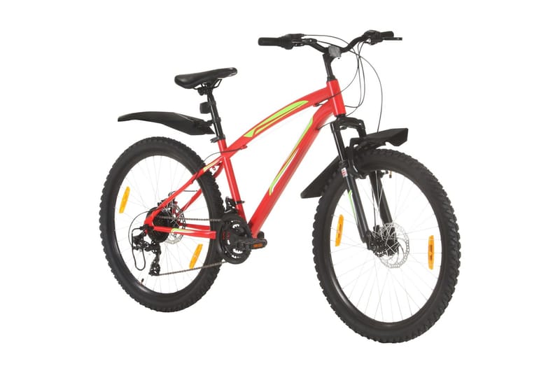 Mountainbike 21 växlar 26-tums däck 36 cm röd - Röd - Sport & fritid - Friluftsliv - Cyklar - Mountainbike
