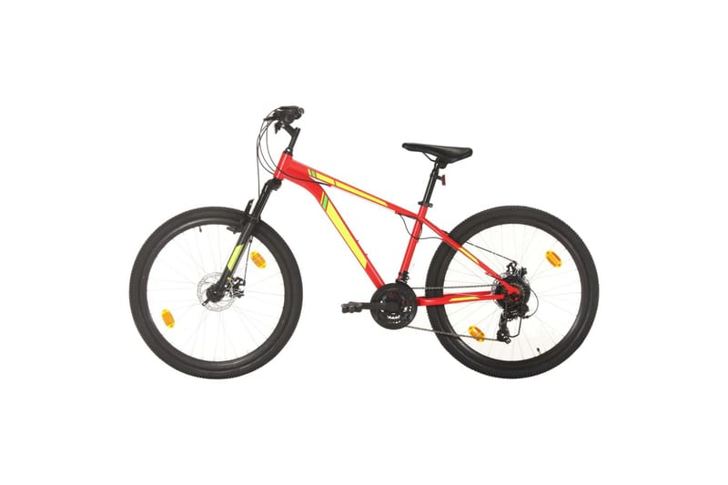 Mountainbike 21 växlar 27,5 tums däck 38 cm röd - Röd - Sport & fritid - Friluftsliv - Cyklar - Mountainbike