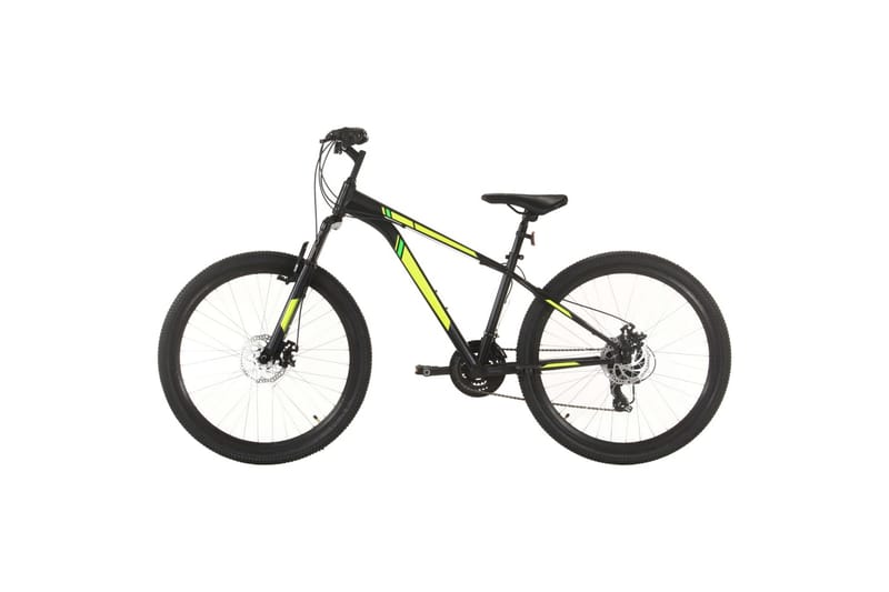 Mountainbike 21 växlar 27,5 tums däck 38 cm svart - Svart - Sport & fritid - Friluftsliv - Cyklar