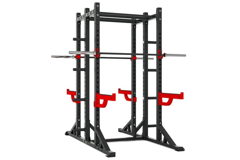 Träningsställning Master Fitness Powerrack XT16 - Svart|Röd - Sport & fritid - Hemmagym - Träningsredskap - Power cage