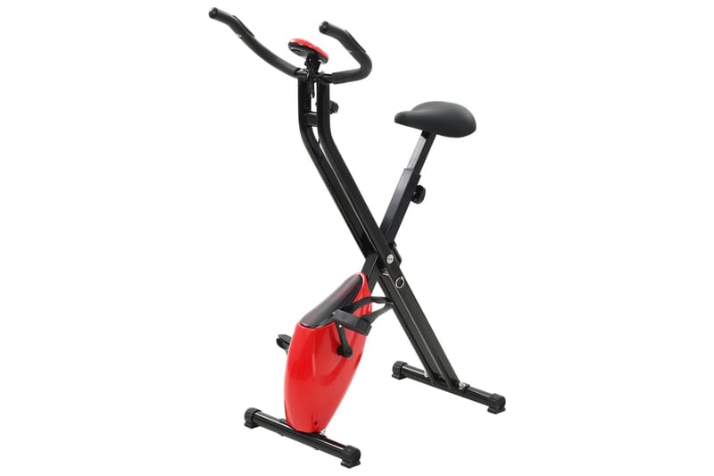 X-Bike motionscykel magnetiskt motstånd puls svart och röd - Flerfärgad - Sport & fritid - Hemmagym - Träningsmaskiner - Motionscykel & spinningcykel