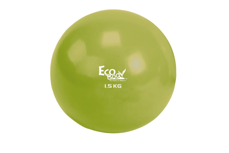 Ecobody Toningboll 1,5 kg - Grön - Sport & fritid - Hemmagym - Träningsredskap - Pilatesboll