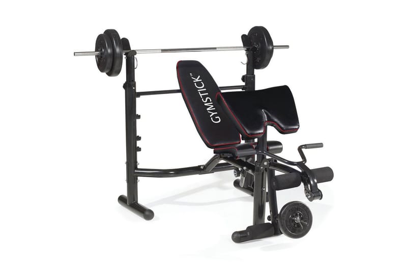 Träningsbänk Gymstick Weight Bench 400 - Svart - Sport & fritid - Hemmagym - Träningsredskap - Träningsbänk & bänkpressbänk