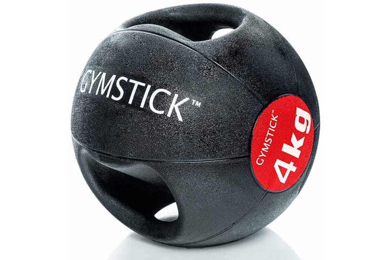 Medicinboll Gymstick med Handtag - Svart|Röd - Sport & fritid - Hemmagym - Träningsredskap