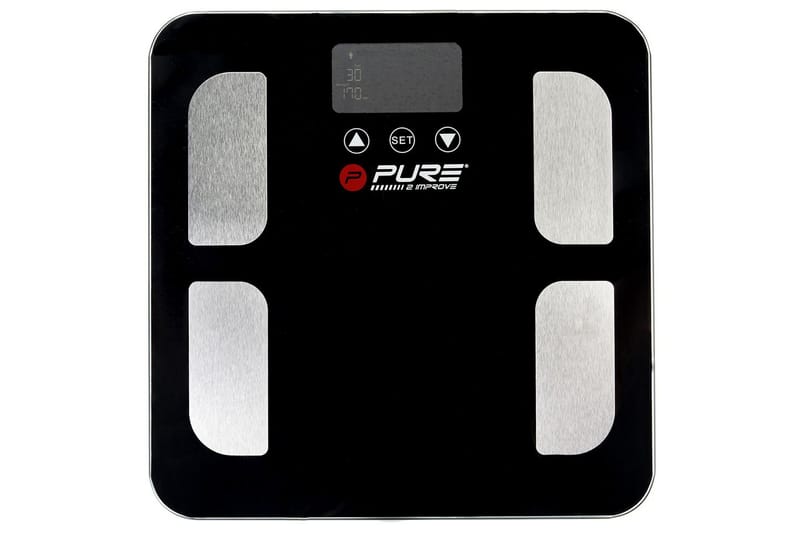 Personvåg Pure 2Improve Bodyfat Smart Scale Krom/Svart - Pure2Improve - Sport & fritid - Hemmagym - Träningsredskap