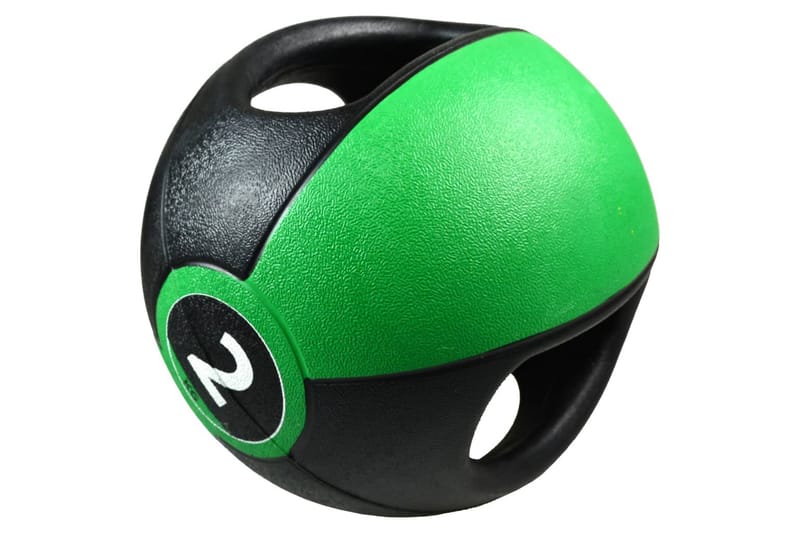 Pure2Improve Medicinboll med handtag 2 kg grön - Grön - Sport & fritid - Hemmagym - Vikter & skivstänger - Medicinboll