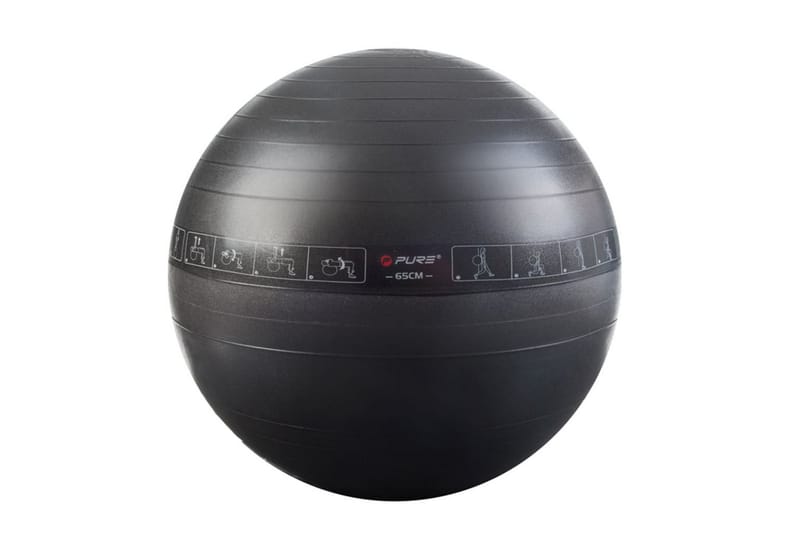 Pure2Improve Träningsboll 65 cm svart - Svart - Sport & fritid - Hemmagym - Vikter & skivstänger - Medicinboll