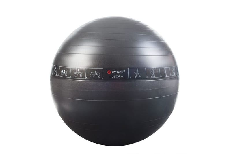 Pure2Improve Träningsboll 75 cm svart - Svart - Sport & fritid - Hemmagym - Vikter & skivstänger - Medicinboll