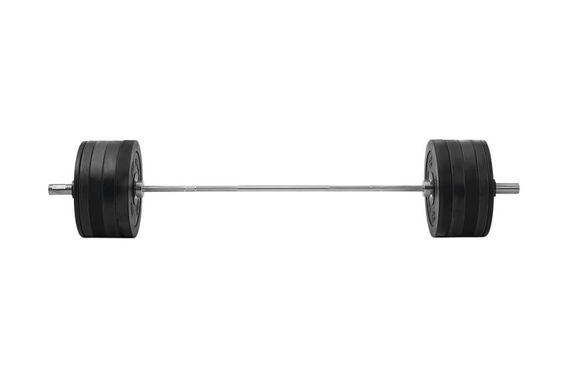 Skivsstångsset Master Fitness Crossfit 140 kg - Krom|Svart - Sport & fritid - Hemmagym - Träningsredskap - Träningsbänk & bänkpressbänk
