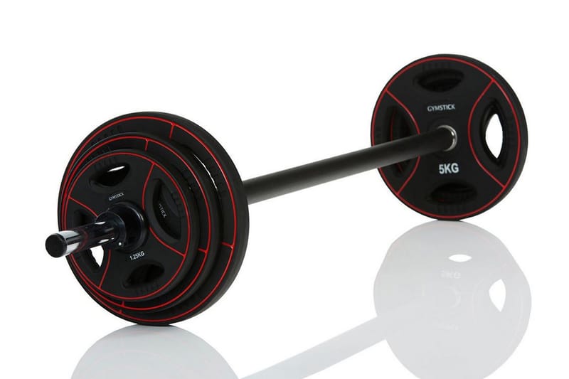 Skivstångsset Gymstick Pro Pump Set - Svart|Röd - Sport & fritid - Hemmagym - Träningsmaskiner