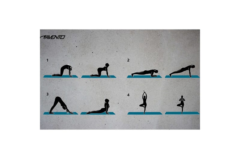 Avento Multifunktionell träningsmatta XPE svart - Svart - Sport & fritid - Hemmagym - Yoga - Yogamatta