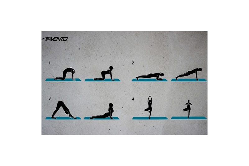 Avento Tränings/yogamatta NBR skum rosa - Rosa - Sport & fritid - Hemmagym - Yoga - Yogamatta