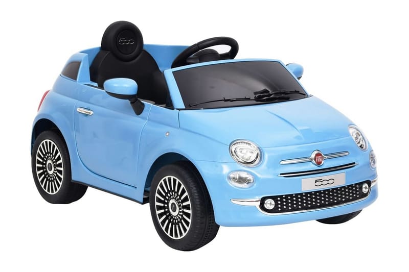 Elbil för barn Fiat 500 blå