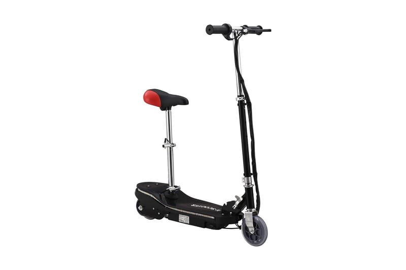 Elektrisk sparkcykel med sits och LED 120 W svart - Svart - Sport & fritid - Lek & sport - Lekfordon & hobbyfordon - El scooter & el sparkcykel