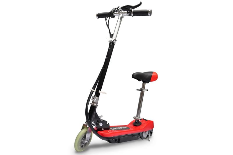 Elsparkcykel med sadel 120 W röd - Röd - Sport & fritid - Lek & sport - Lekfordon & hobbyfordon - El scooter & el sparkcykel