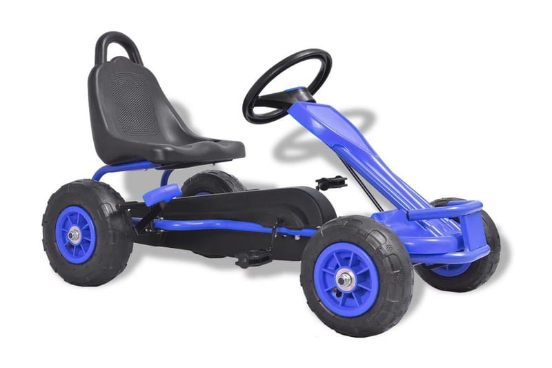 Pedaldriven gokart med luftfyllda däck blå - Blå - Sport & fritid - Lek & sport - Lekfordon & hobbyfordon - Trampbil