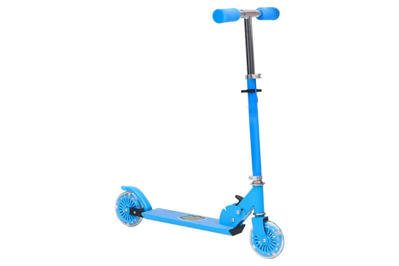 Sparkcykel 2 hjul med justerbart aluminiumstyre blå