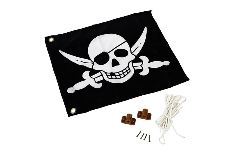 Piratflagga med Lyftsystem Svart