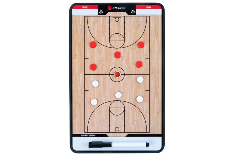Pure2Improve Dubbelsidig taktikplatta för basket 35x22 cm - Beige - Sport & fritid - Lek & sport - Sportredskap & sportutrusning - Basketutrustning