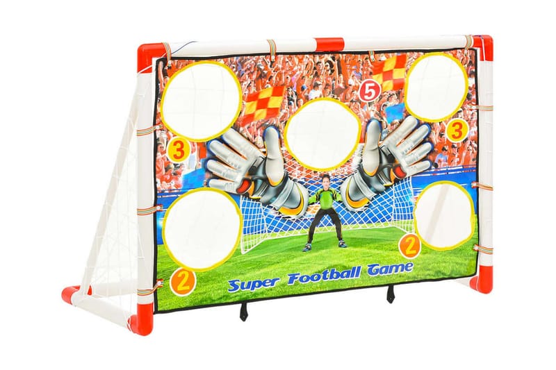 Fotbollsmål med bakgrund 120x51x77,5 cm - Flerfärgad - Sport & fritid - Lek & sport - Utomhusspel
