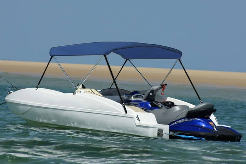 Båtkapell 2 bågar marinblå 150x120x110 cm - Sport & fritid - Marint - Båttillbehör - Båtkapell