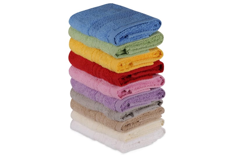 Handduk set 10-pack - Flerfärgad - Textil & mattor - Badrumstextilier - Badlakan & badhandduk