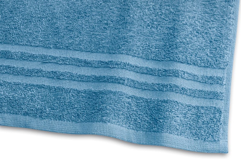 Basic Frotté 30x50 cm Mellanblå - Borganäs - Textil & mattor - Badrumstextilier - Handduk - Frottéhandduk