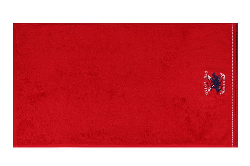 Beverly Hills Polo Club Handduk 50x90 cm 3-pack - Vit/Röd/Grå - Textil - Badrumstextilier - Handduk