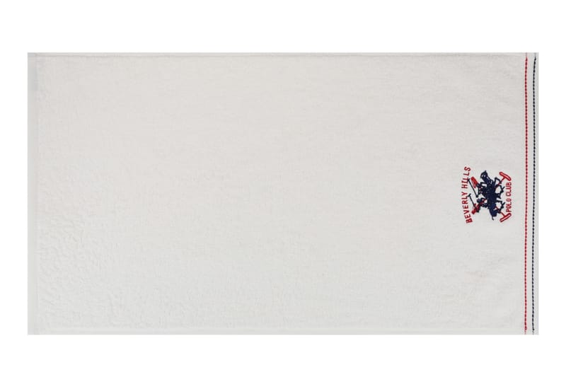 Beverly Hills Polo Club Handduk 50x90 cm 3-pack - Vit/Röd/Grå - Textil - Badrumstextilier - Handduk