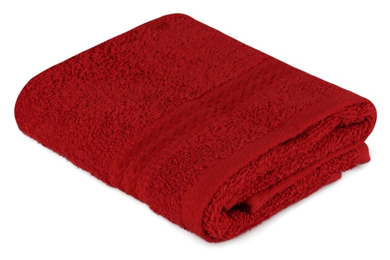 Hobby Handduk 30x50 cm - Röd - Textil & mattor - Badrumstextilier - Handduk