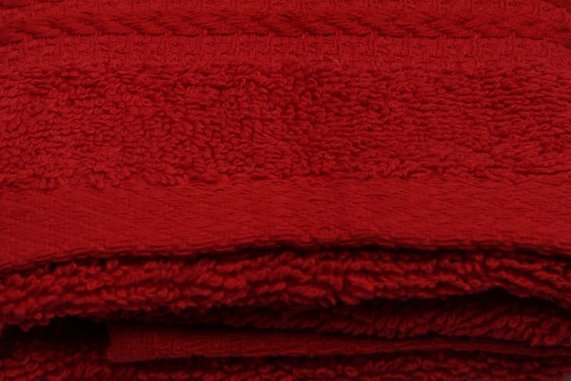 Hobby Handduk 30x50 cm - Röd - Textil - Badrumstextilier - Handduk