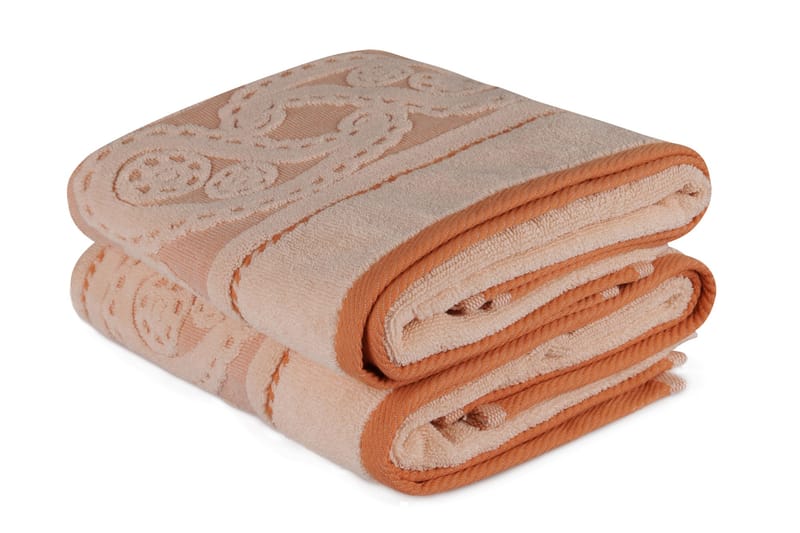Hobby Handduk 50x90 cm 2-pack - Rosa/Orange - Textil & mattor - Badrumstextilier - Handduk