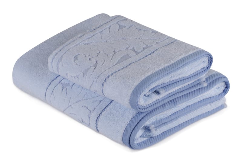 Hobby Handduk Set om 2 - Blå - Textil & mattor - Badrumstextilier - Handduk