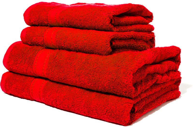 Lord Nelson Frotté Handduk 70x50 cm - Röd - Textil & mattor - Badrumstextilier - Handduk - Frottehanddukar
