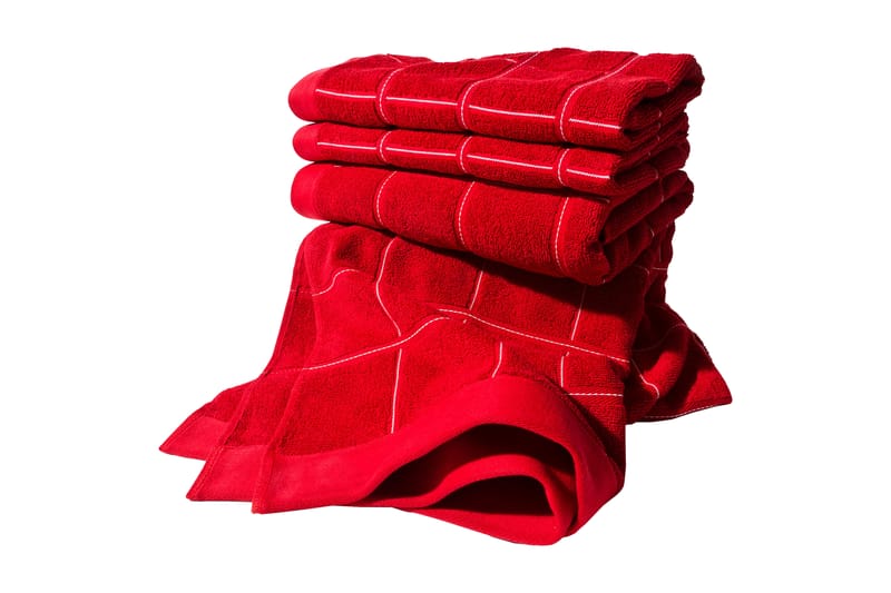 Lord Nelson Victory Frotté Handduk 70x50 cm - Röd - Textil & mattor - Badrumstextilier - Handduk