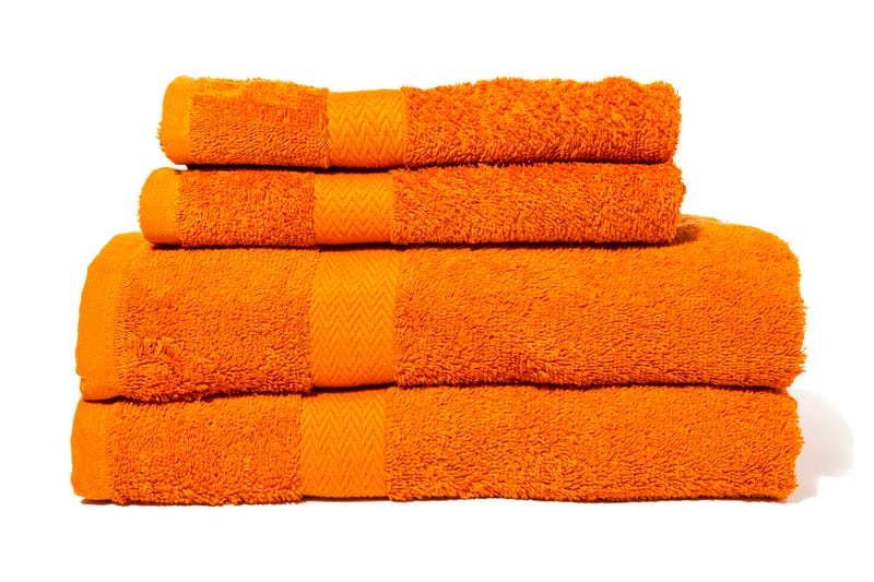Queen Anne Frotté Handduk 70x50 cm - Orange - Textil & mattor - Badrumstextilier - Handduk